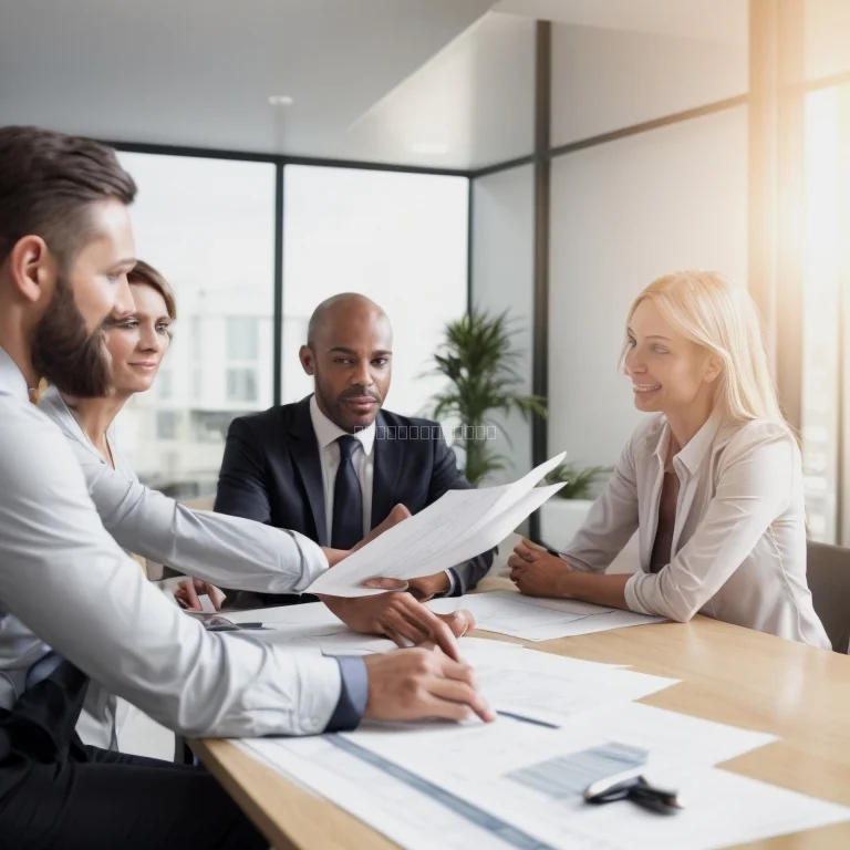 Successful property deal handshake